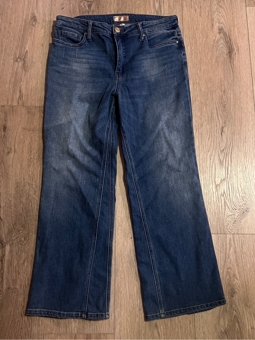 Kut from the Kloth Dark Blue Cropped Flare Jeans